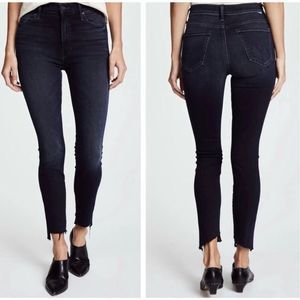 MOTHER The Stunner Zip Fray Jeans size 30 Holding Hands